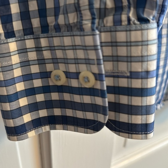 Men's Peter Millar 100% cotton button down shirt size L - Picture 4 of 5